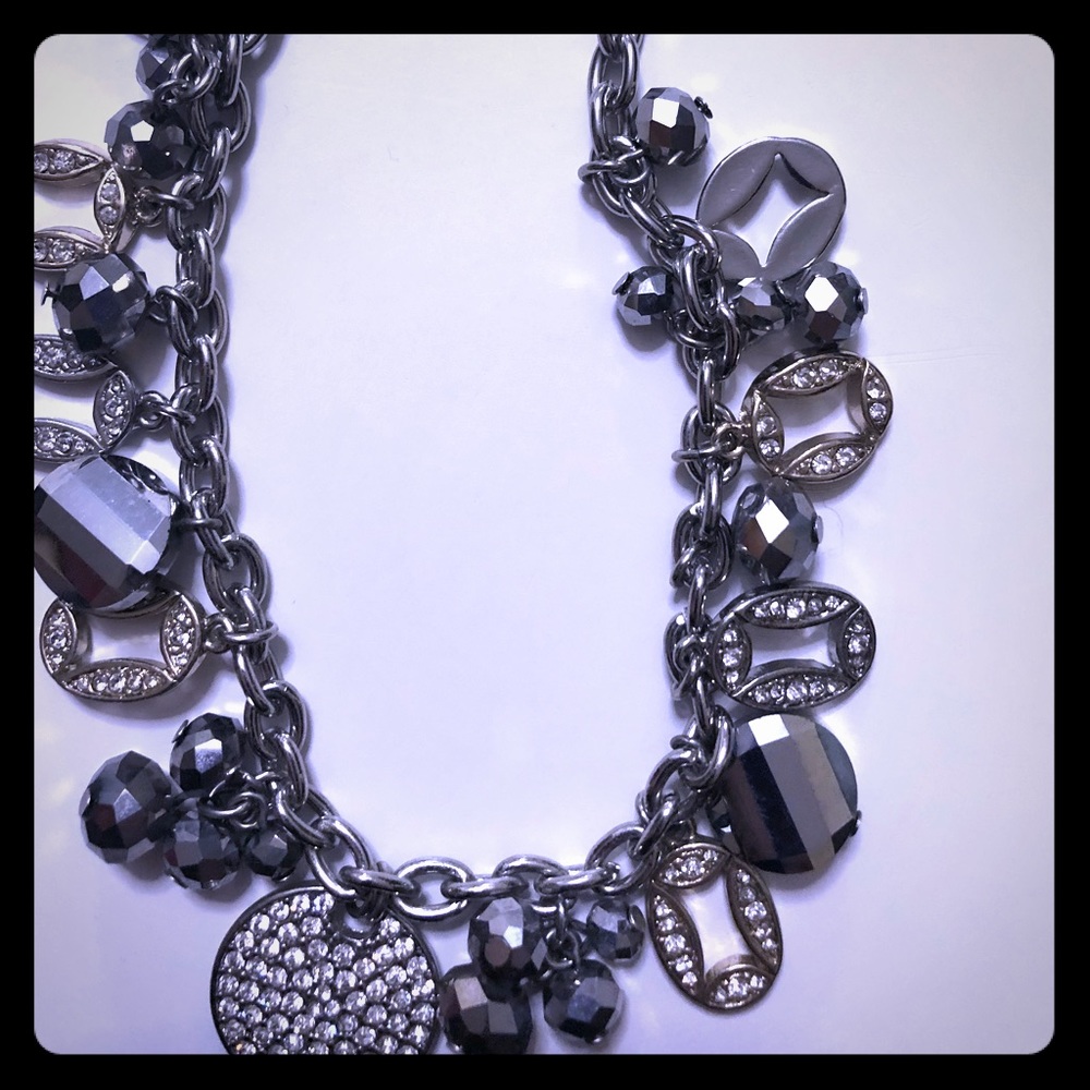 Gorgeous WHBM statement silver necklace